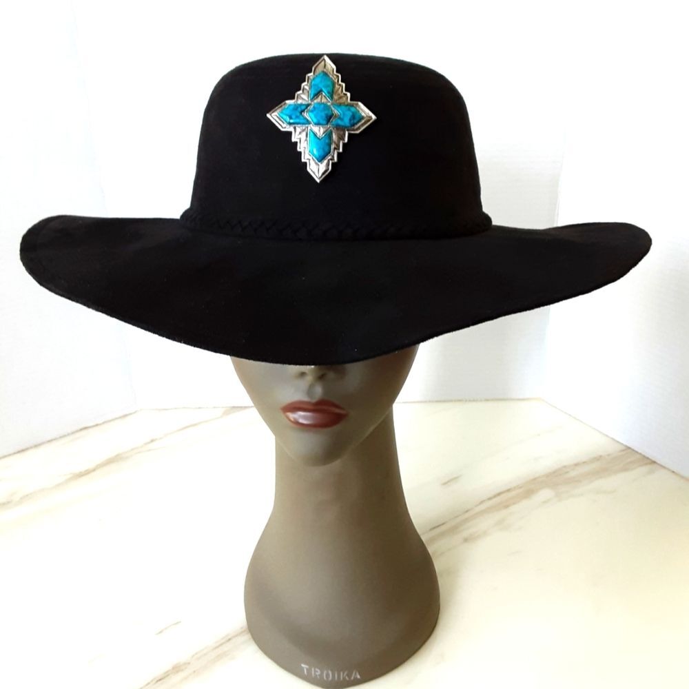 RAMPAGE Floppy Wide Brim Felt Bohemian Hippie Western Hat